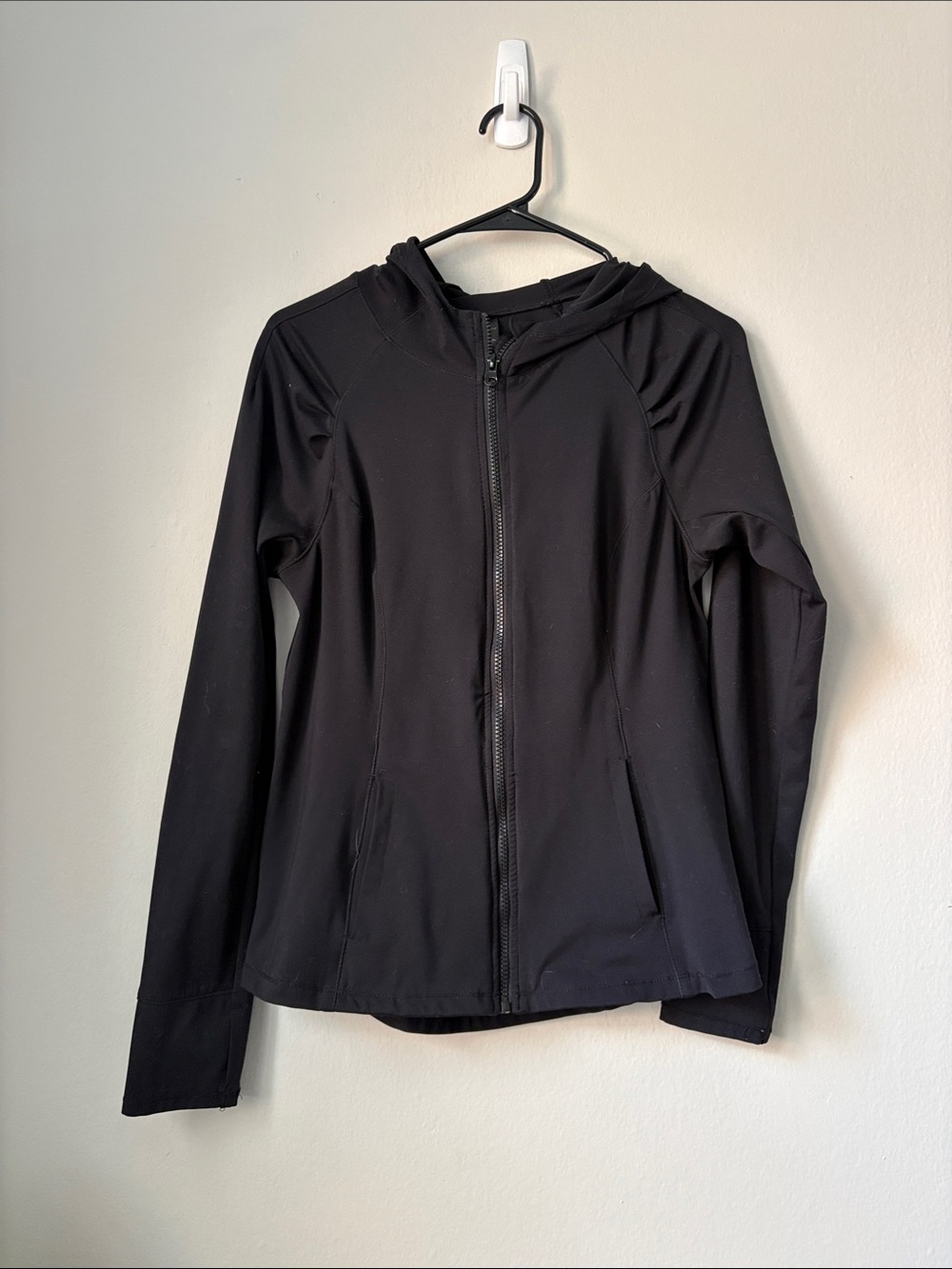 Yogalicious Black Lightweight Zip Hoodie Jacket